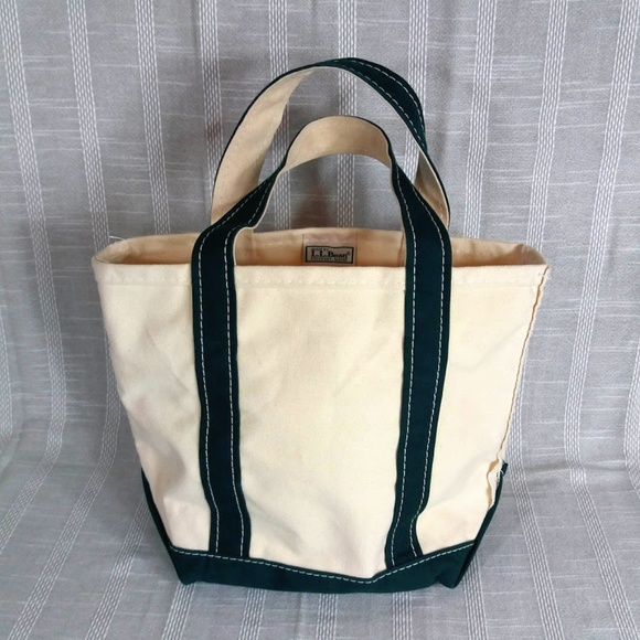 L.L. Bean Handbags - LL Bean Boat and Tote Small Dark Green Bag Purse